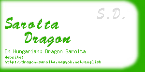 sarolta dragon business card